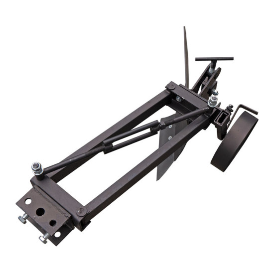 Плуг для мотоблока Zirka-61 (опорне колесо, довга рама) (захват 20 см) (ПЛ8)